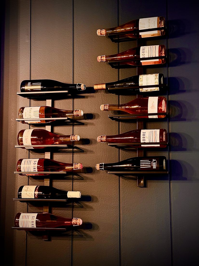 The wall of cider bottles